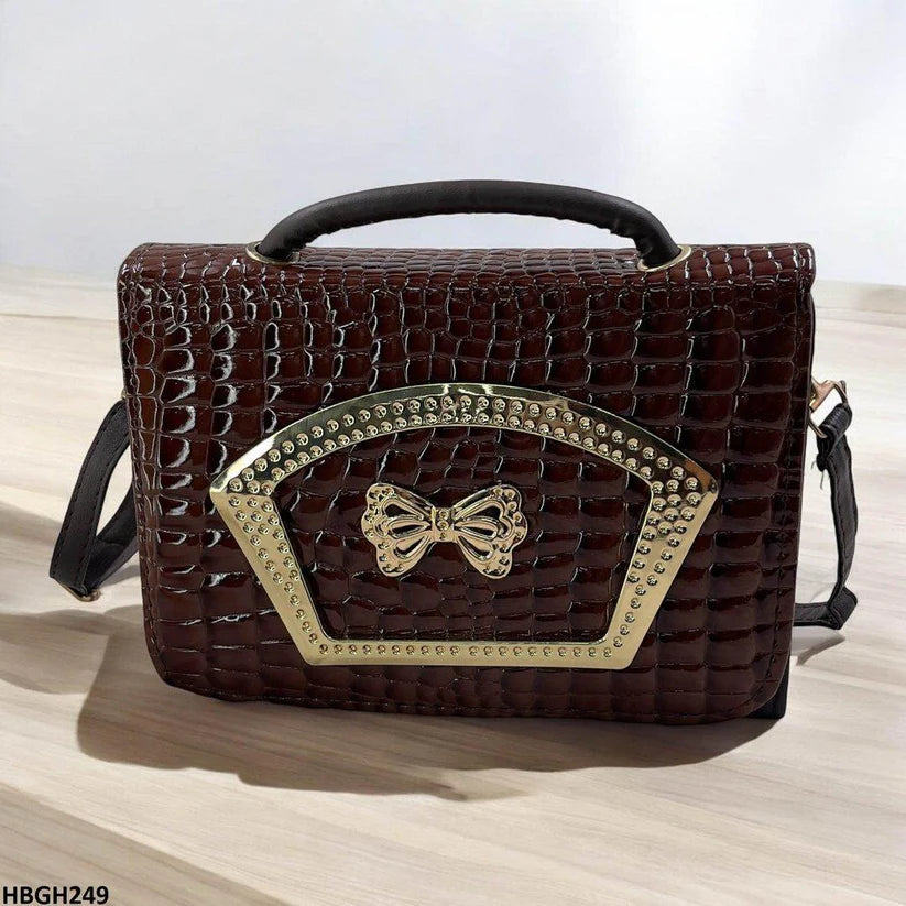 HBGH249-CYG HBGH249 CYG Crocodile Pattern Hand Bag