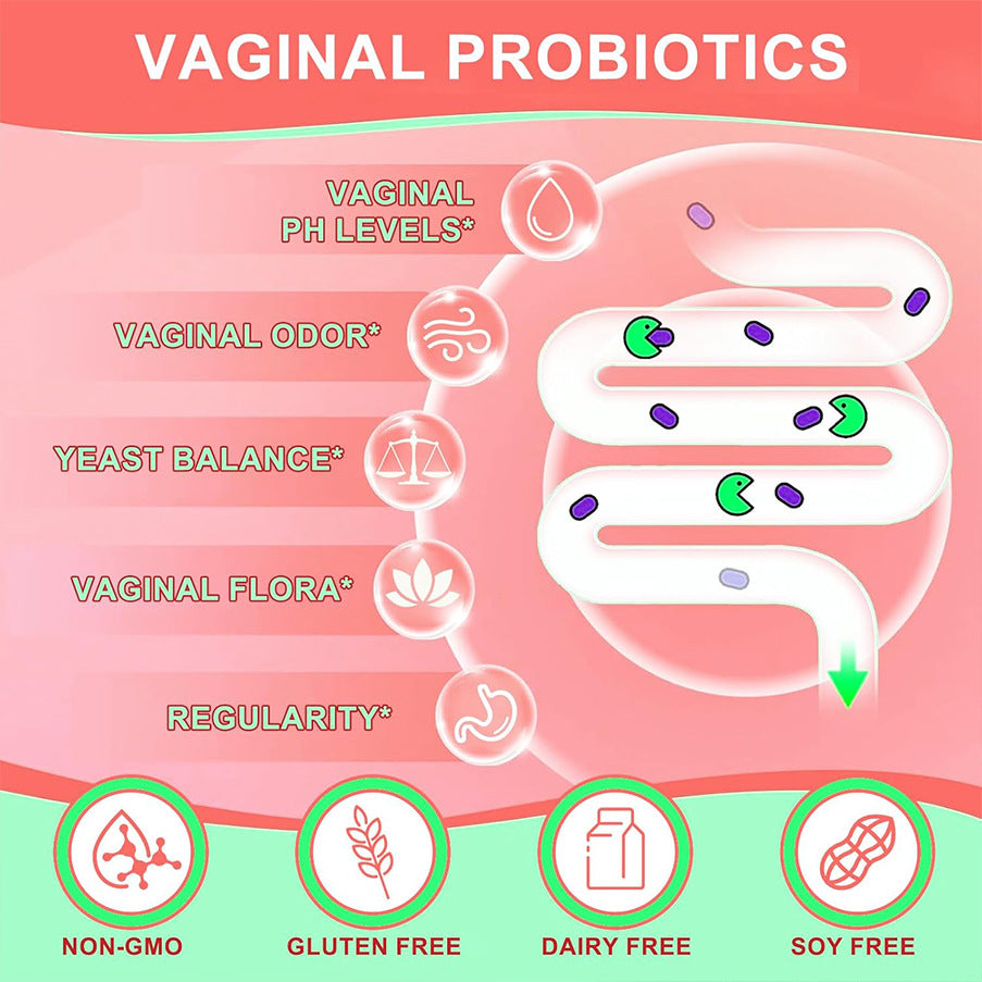 60 Capsules -bottle Of Female Probiotics