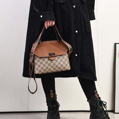 Fashion Versatile Color-block Women's Shoulder Bag